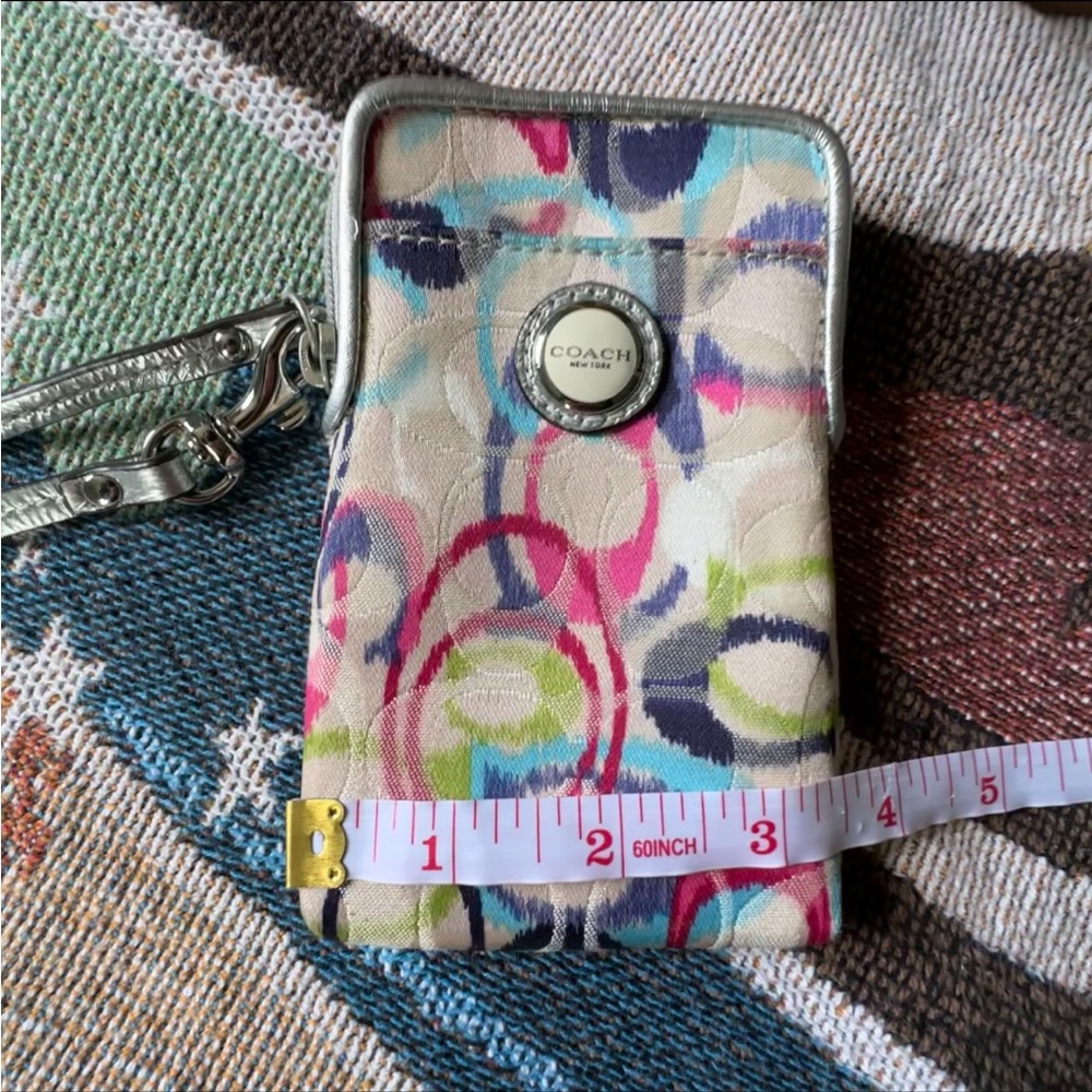 Authentic Coach Multi Color Wristlet - image 1